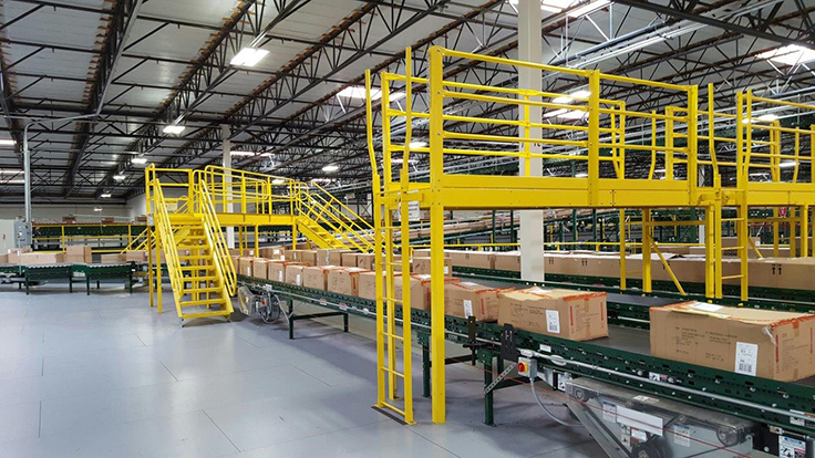 Wildeck product designed to provide modular factory walkways