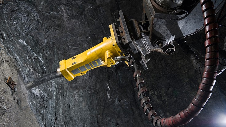 Epiroc solid body breaker range can be used in scaling, tunneling and underground mining