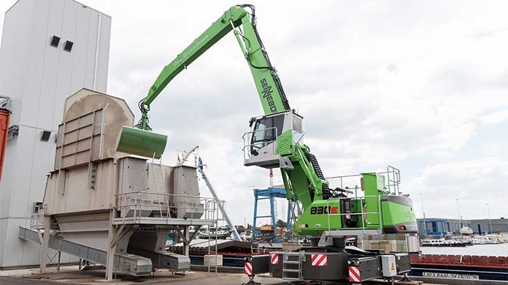 Sennebogen offers electric drive, power pack for material handlers