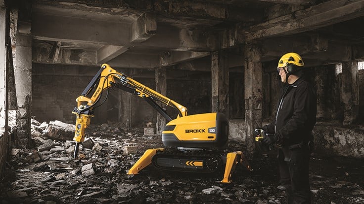 Training demolition contractors on remote-controlled equipment