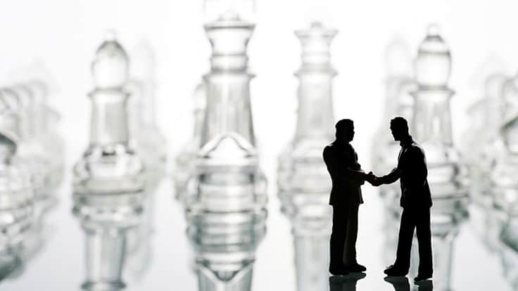 Chess and handshake