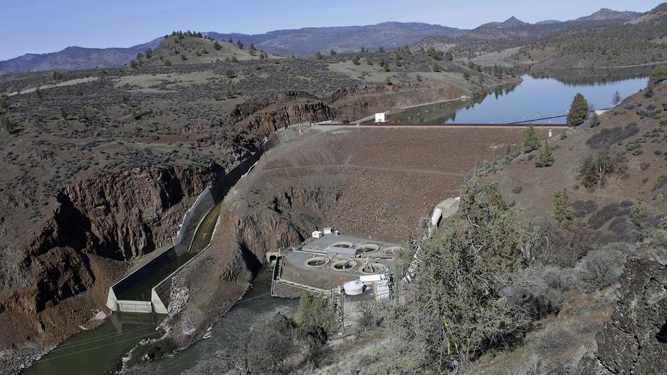 Iron Gate Dam on lower Klamath River