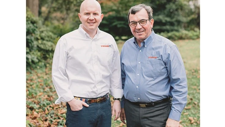 From left: Mark Klotzbach Jr., vice president of Stryker DES, and Mark Klotzbach Sr., president of Stryker DES.