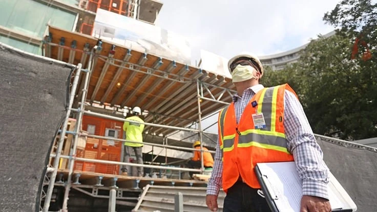 Registered nurse Brian Masters is one of about 20 nurses contracted by the city of Tampa to check the 52 biggest construction sites in the city.