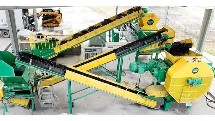 CM Shredders' high-capacity TDF system