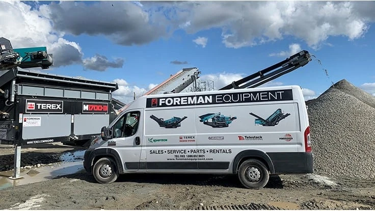 terex washing support