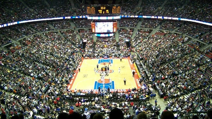 Contractor Homrich Inc. estimates some 80,000 tons of concrete and metal will be recycled during The Palace at Auburn Hills demolition process.