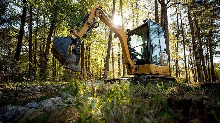 cat compact excavator