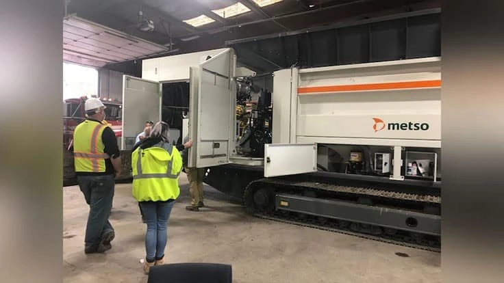 Murphy Road Recycling's Metso M&J PreShred 4000M. 