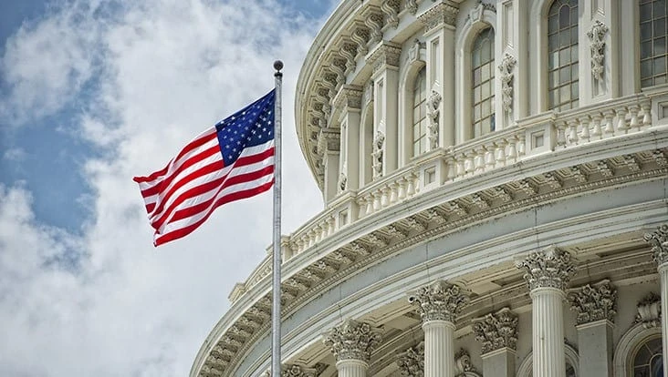 us capitol flag