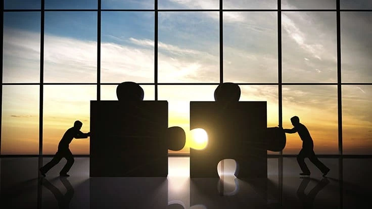 Merging puzzle pieces