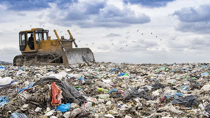 Photo of a landfill