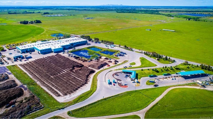 An aerial view of the Western Placer Waste Management Authority's 320-acre site