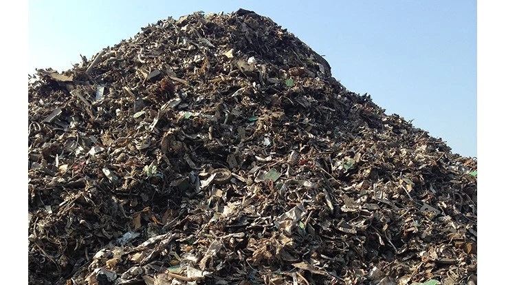 steel scrap pile