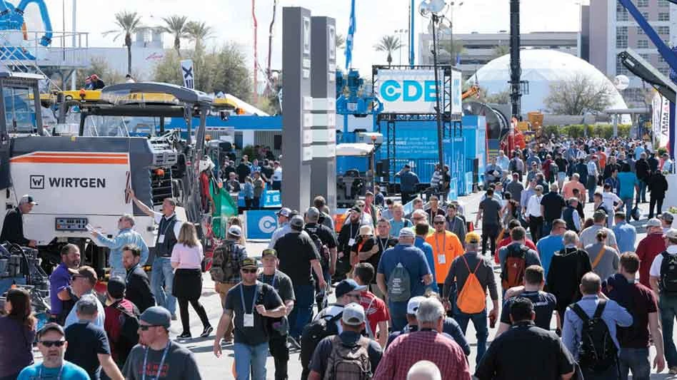 crowds circulate at a past ConExpo-Con/Agg event