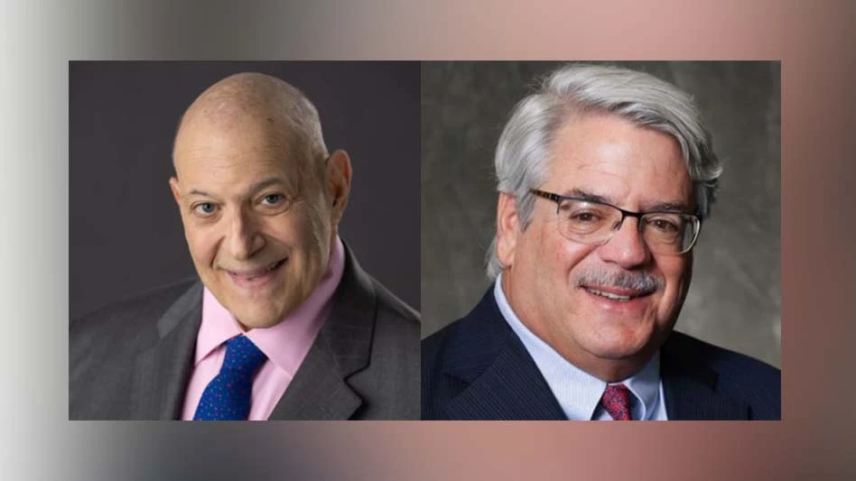 Headshots of Bruce Blue and Robert Goldstein.