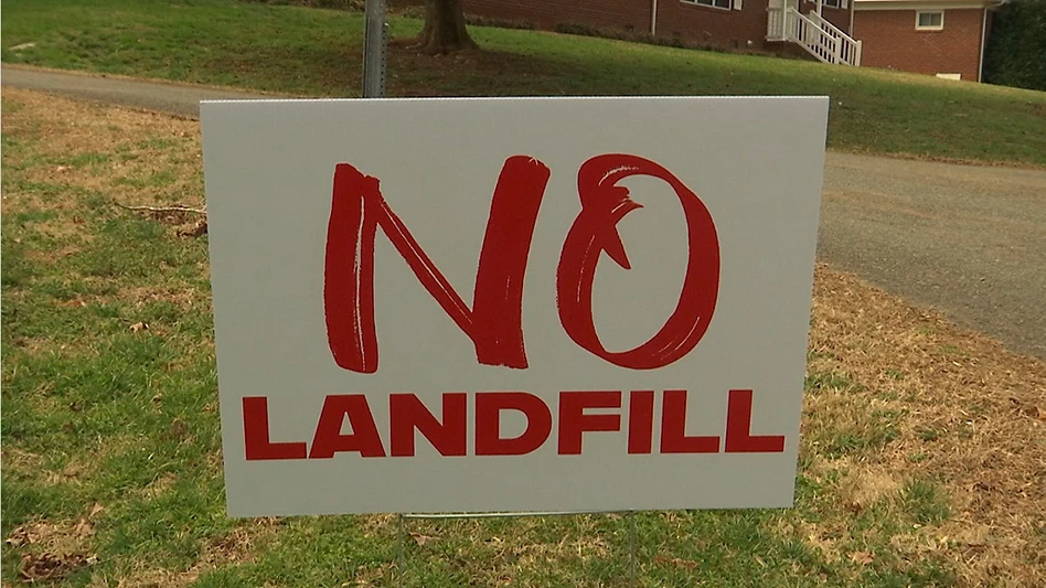 no landfill sign