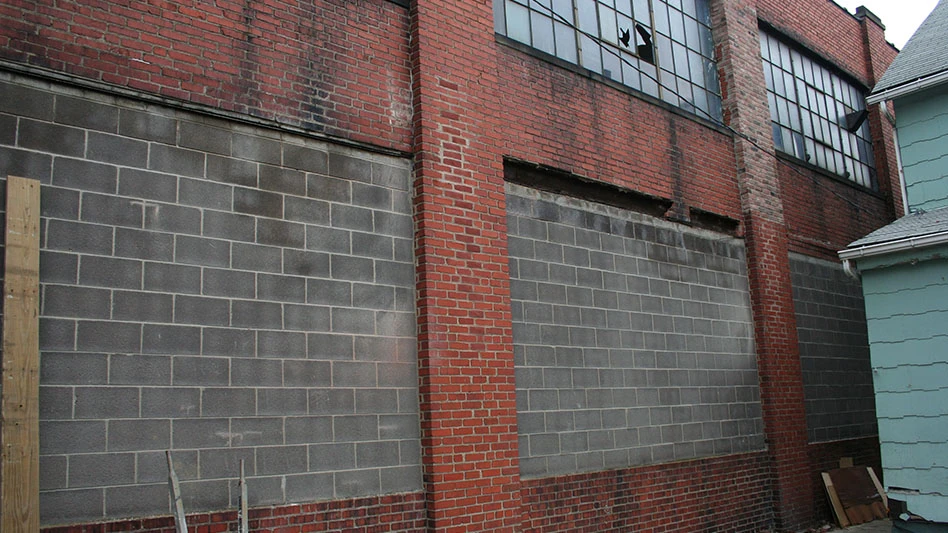 vacant industrial building