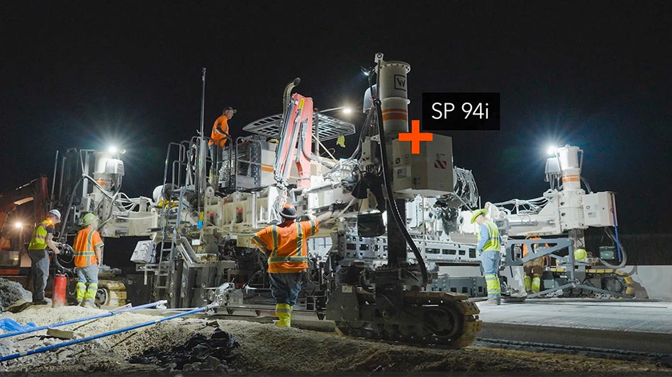 SP 94i paver on the job in missouri