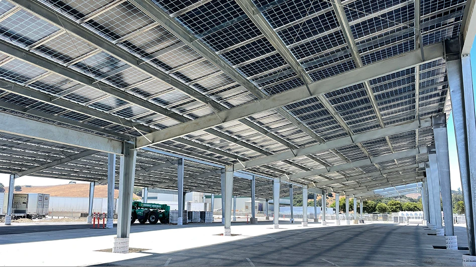 nucor steel solar installation