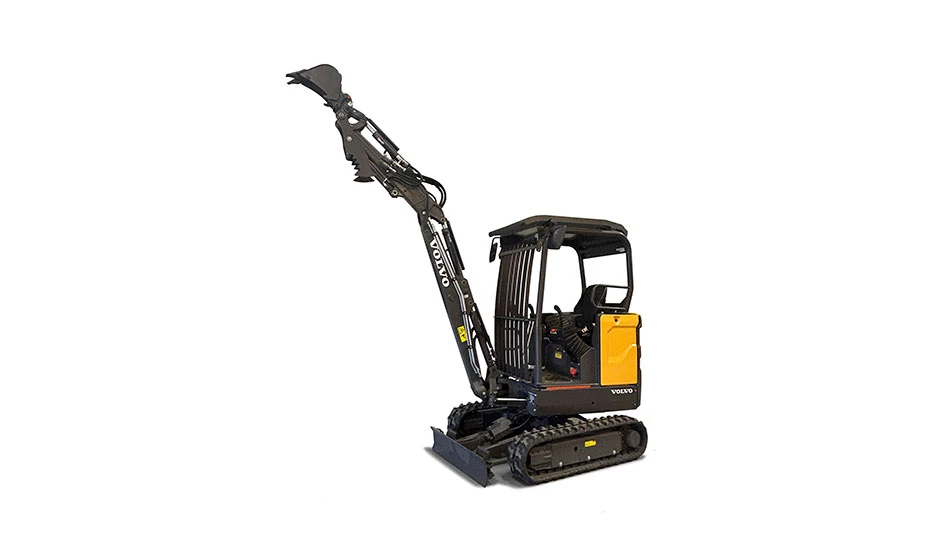 Volvo CE mini excavator with straight boom