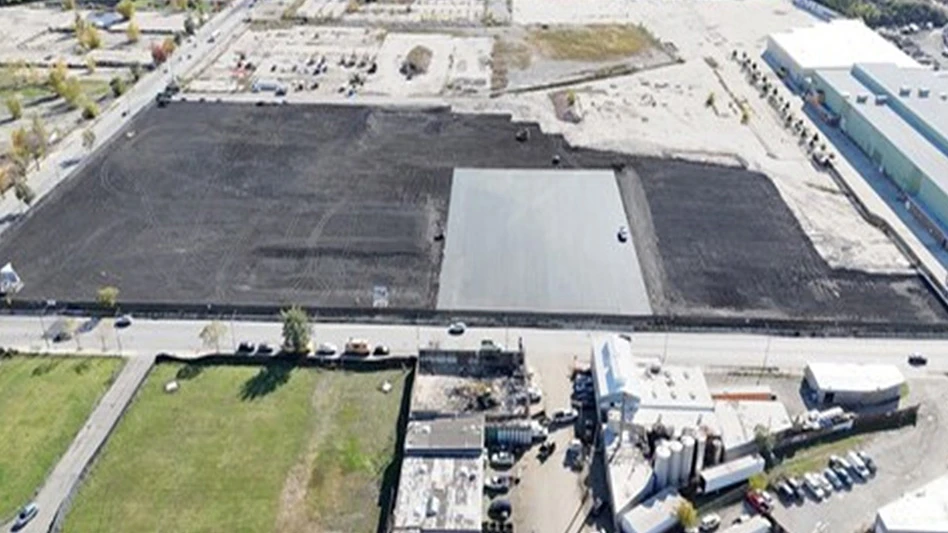 Overhead view of Focal Point Community Campus and Saint Anthony Hospital
