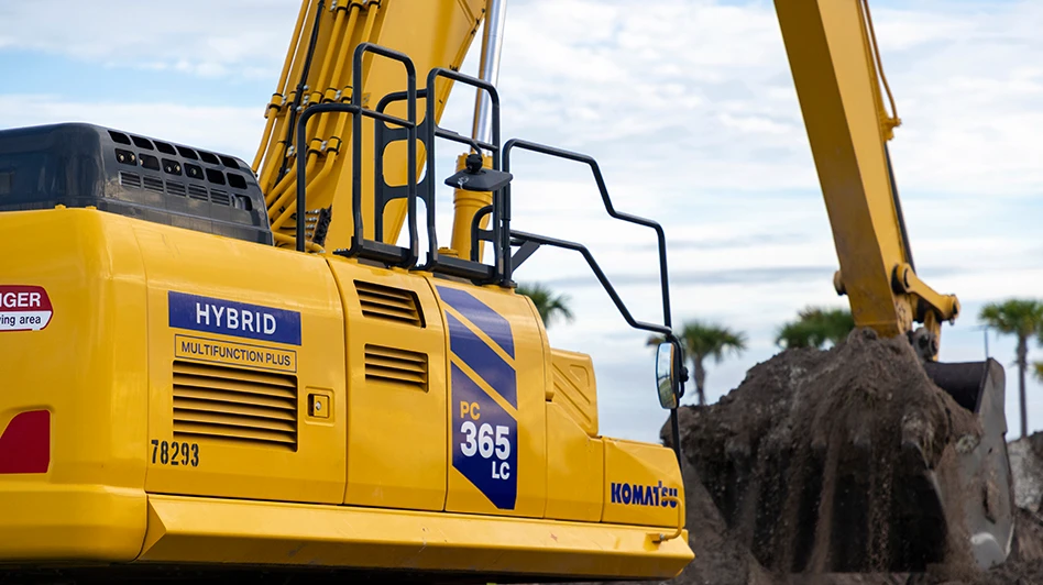komatsu hybrid excavator