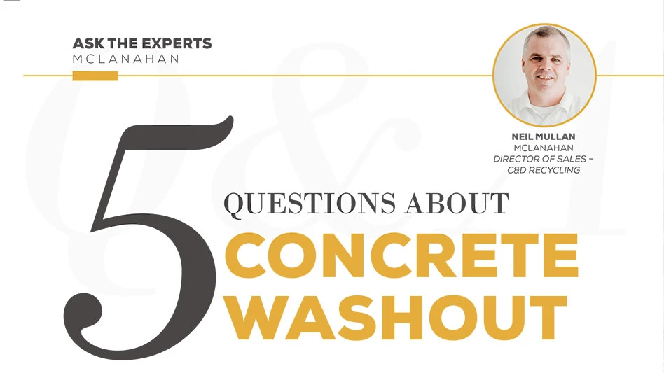 5 questions about concrete washout