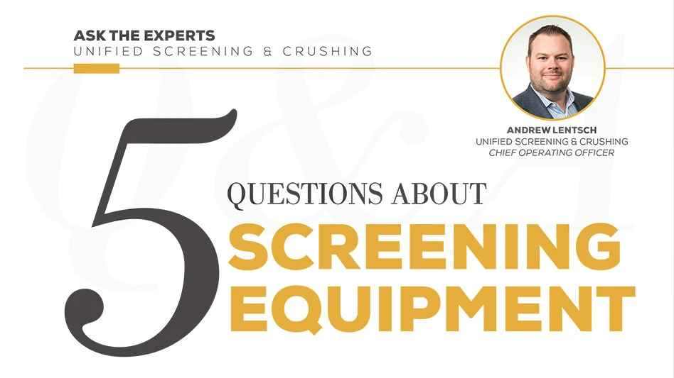 5 questions about screening equipment