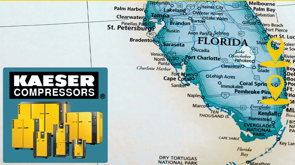 Kaeser factory-direct throughout south Florida.
