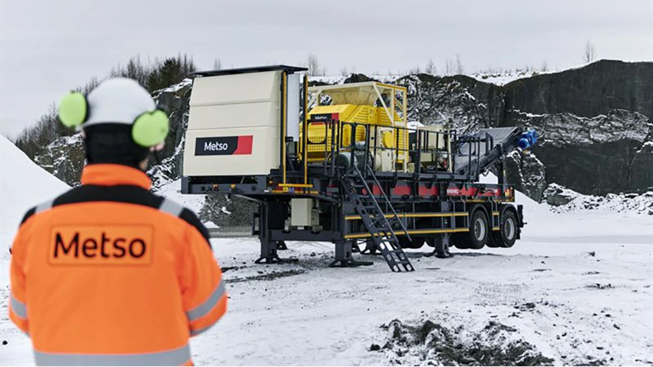 metso crusher winter