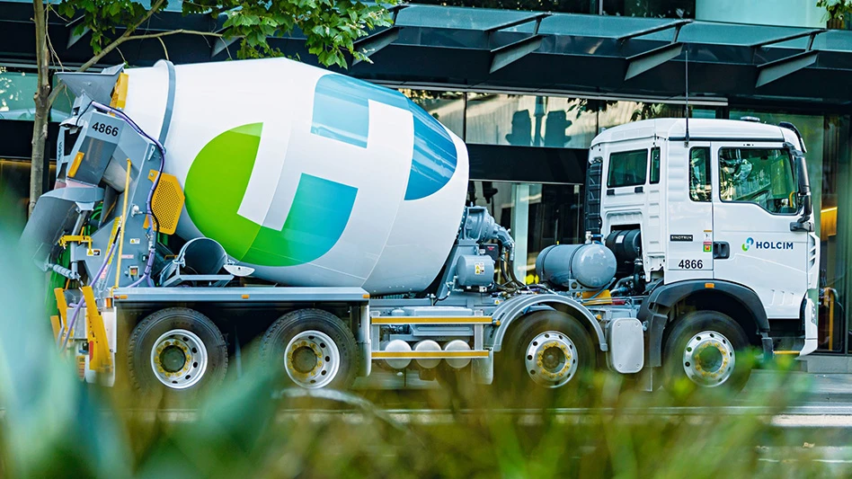 Holcim cement truck