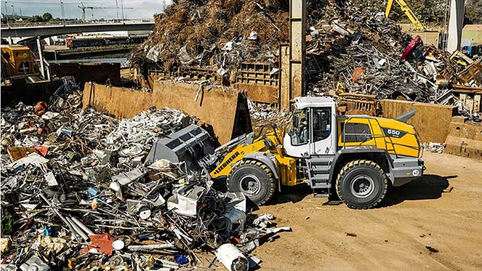 liebherr loader metal recycling
