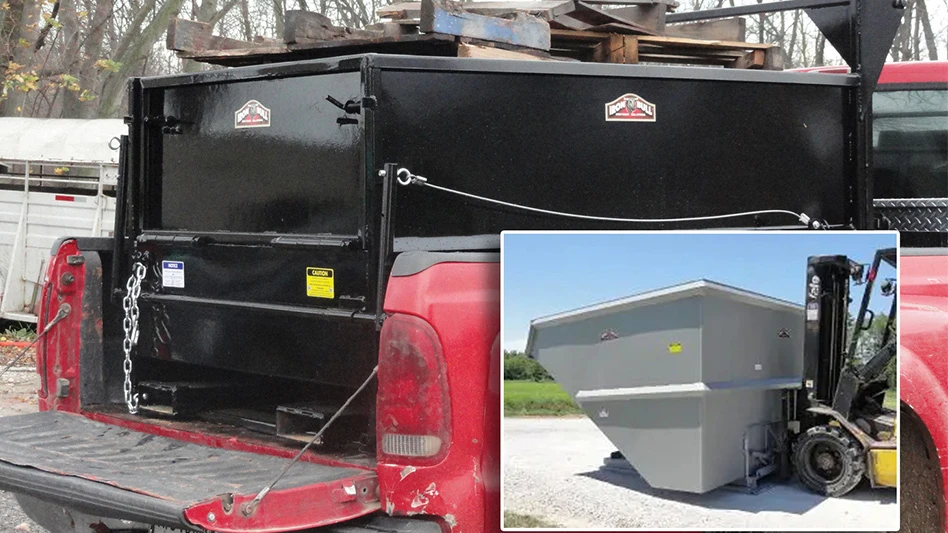 Iron Bull construction hoppers.